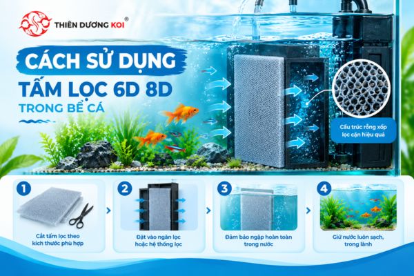 Hướng dẫn sử dụng tấm lọc bể cá